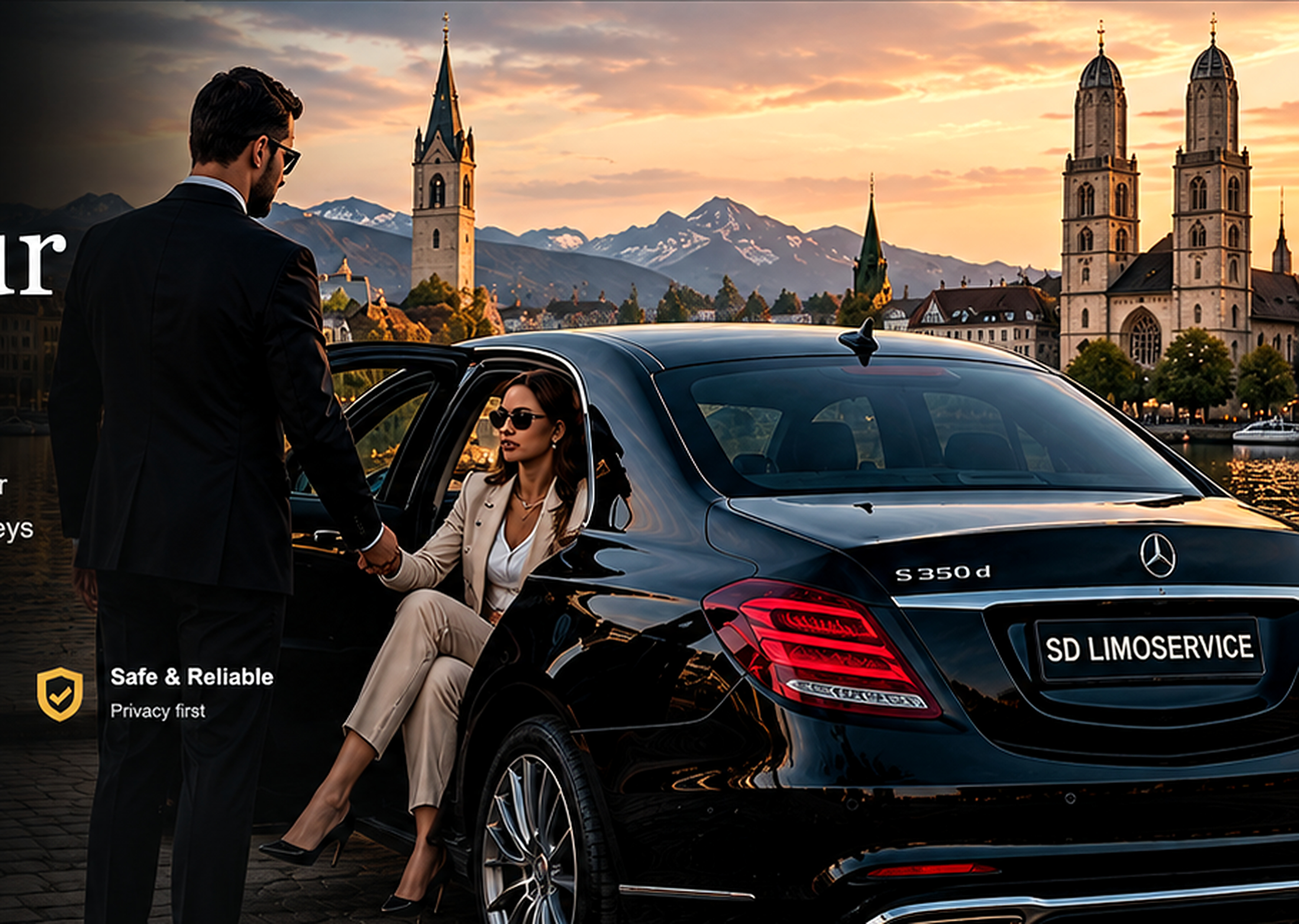 Hourly chauffeur service Switzerland