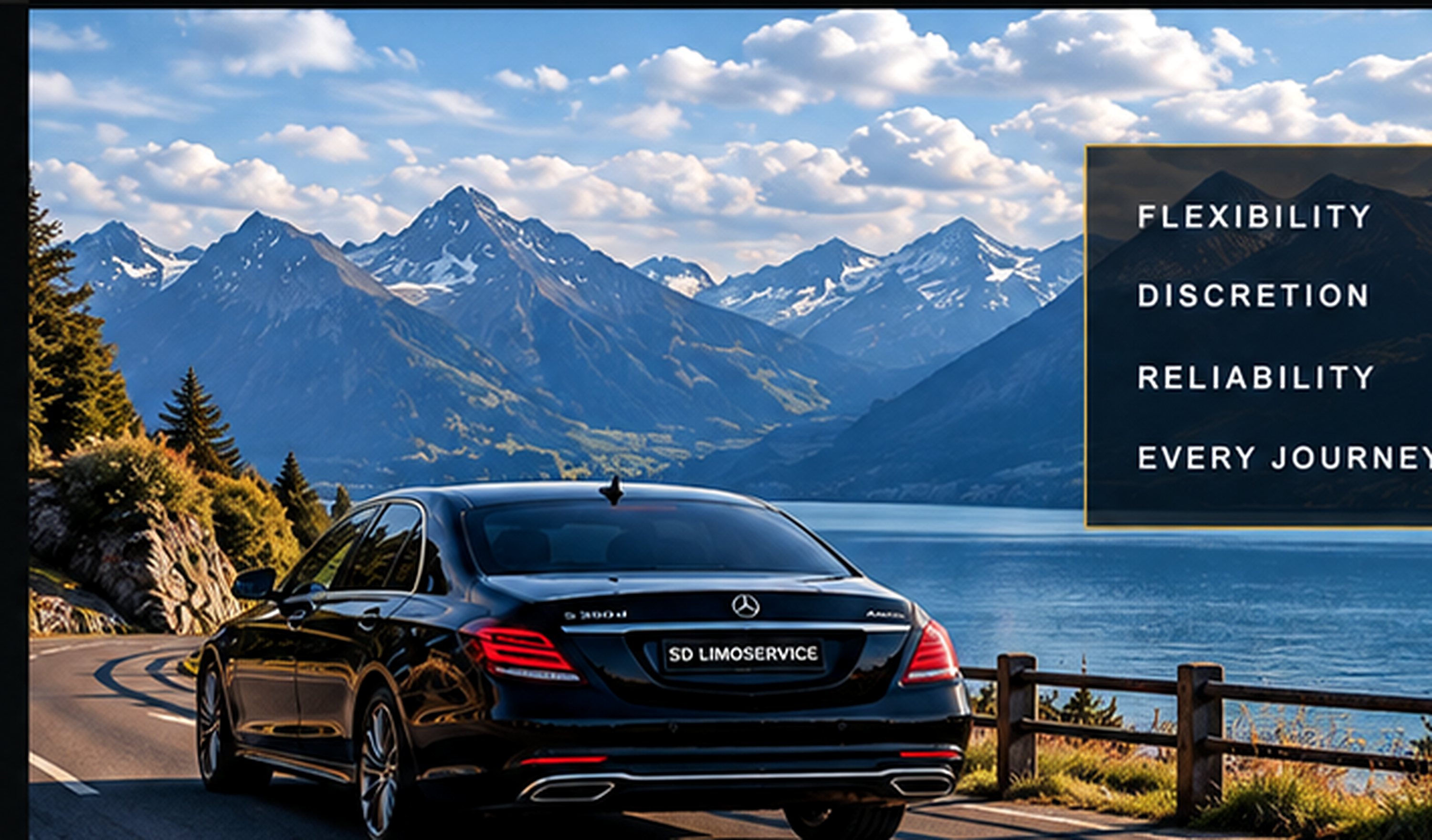 Premium hourly chauffeur vehicle in Switzerland